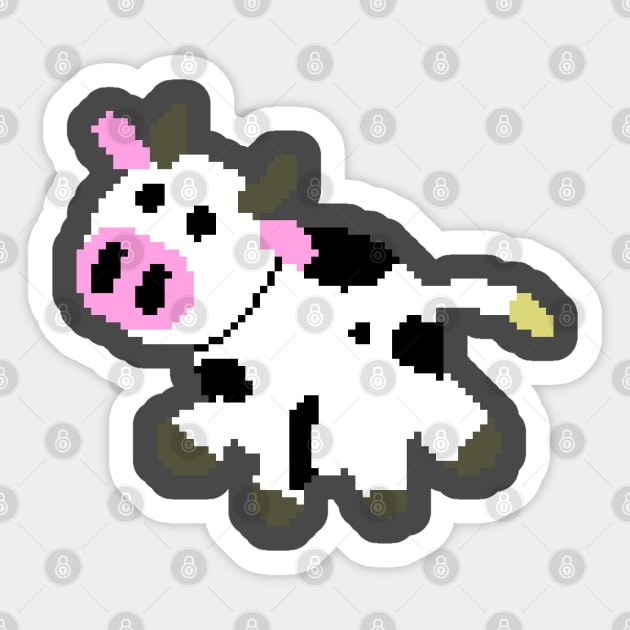 Cow Sticker by CowboyYeehaww